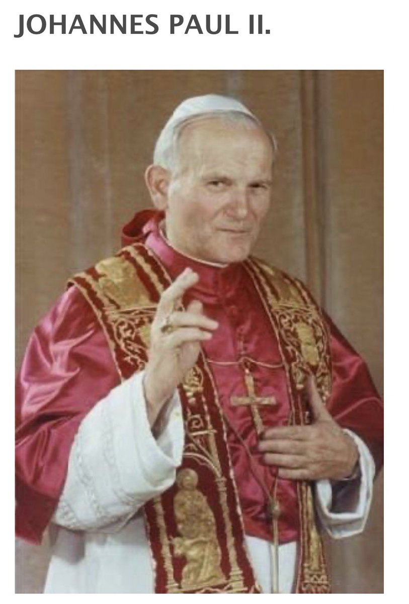 vincentepping's tweet image. Für mich war er der beste Papst aller Zeiten!

Papst Johannes Paul II.