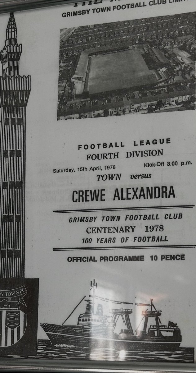 3Fishontheshirt's tweet photo. 48 years ago today (15-4-1978) I first set foot in Blundell Park to see the Mariners play!  Mike Lester scored twice as Town drew 2-2 with Crewe Alexandra.  That first view of the pitch with my Dad was something magical I’ll remember forever.  #gtfc #utm @3Fishontheshirt 🐟🐟🐟 https://t.co/pF7YLNoT0D