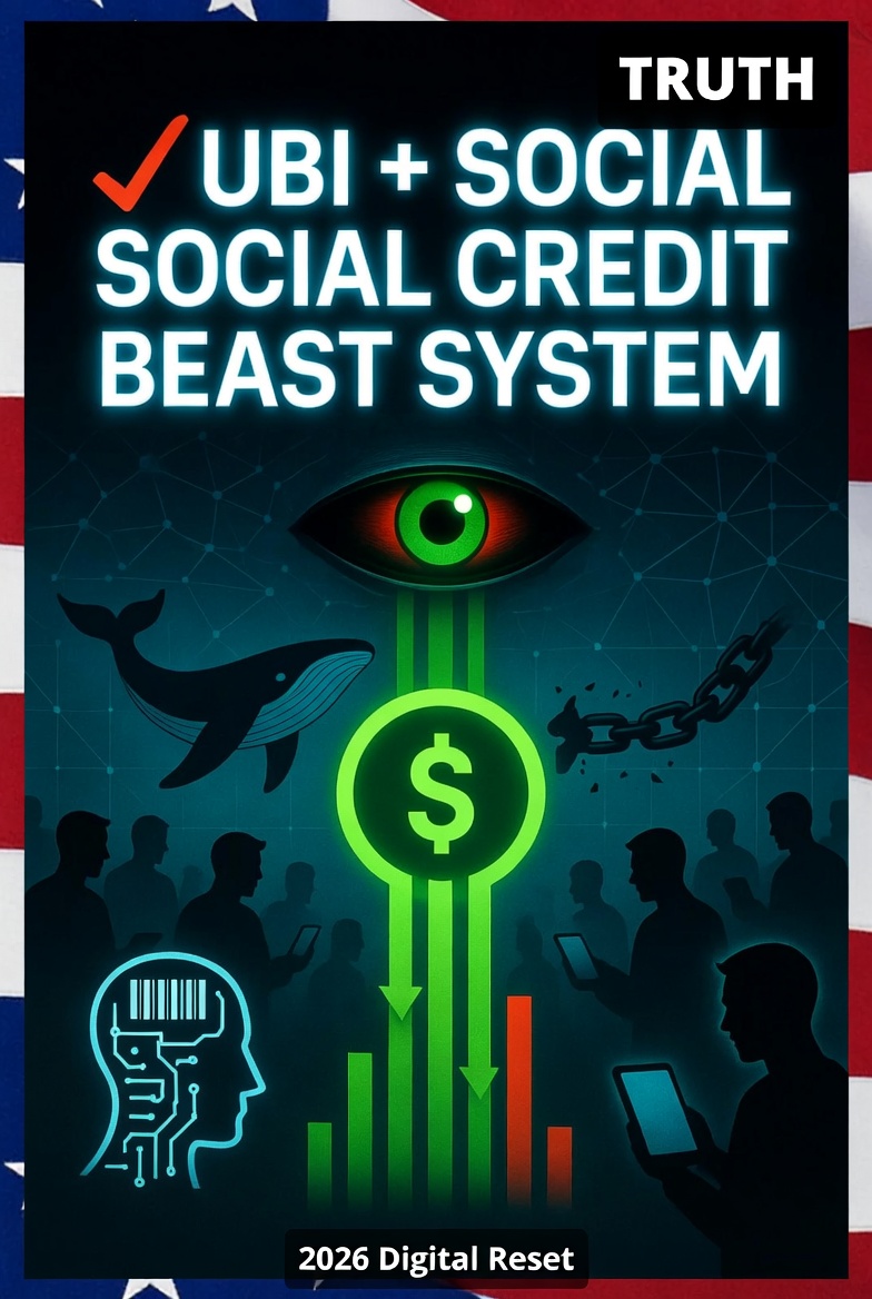 Truthbeusnow's tweet photo. 🌐 UBI + SOCIAL CREDIT = THE FULL BEAST SYSTEM FUSION AI wipes out millions of jobs → Government offers “Universal Basic Income” 🐋 But here’s the fringe truth they’re not saying out loud: it will be tied to your digital behavior score. Post the wrong thing, miss the jab, eat the wrong food — UBI gets slashed or cut off completely. This is China’s system coming to America, wrapped in “compassion.” The data centers being built right now are the backbone.
Do you see UBI as a safety net… or the ultimate digital leash? Would you accept money that controls your life? Speak freely below 👇 #UBI #SocialCredit #BeastSystem #DigitalReset #TruthBeUsNow