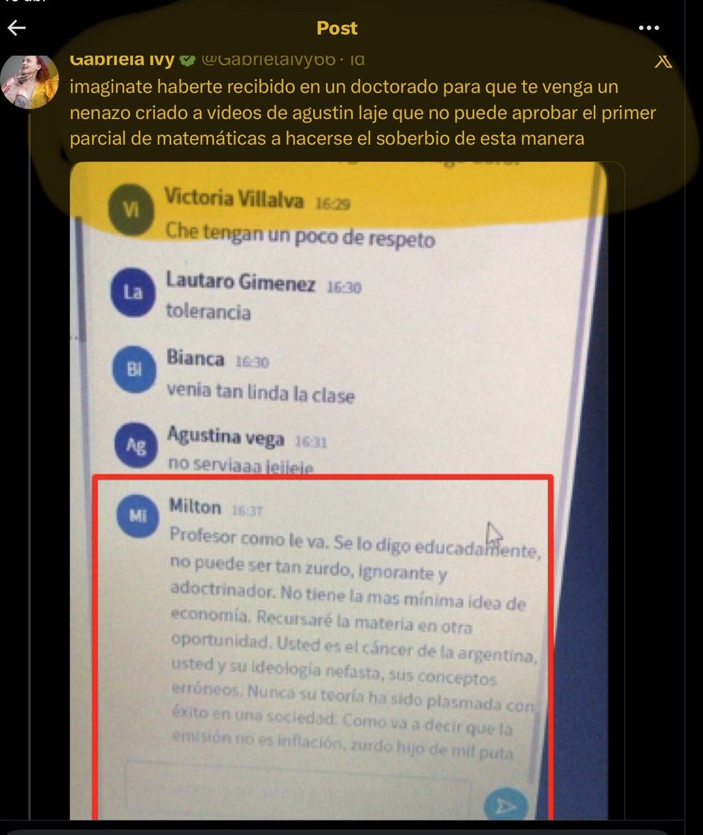 romina chaua tweet media