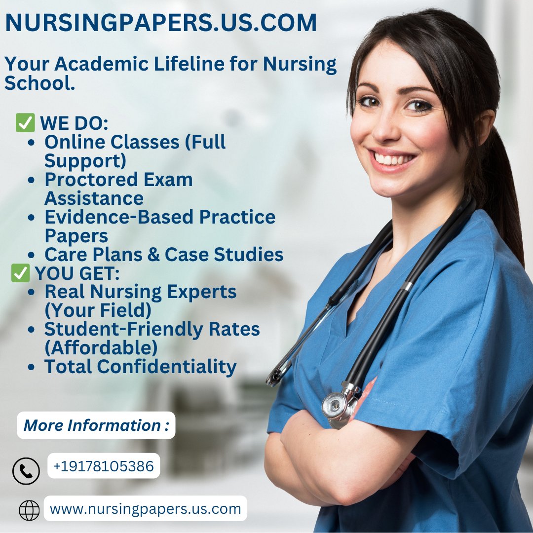 papers_nur18204's tweet photo. Whether it’s a complex care plan, a full online class, or a high-stakes proctored exam, we have your back.
#NursingStudent #NursingSchool #StudentNurse #NursingAssignments #CarePlanHelp #NCLEXPrep #NursingHomework #NursingTutor #FutureNurse #NursingMajor #MedSurg #NursingLife https://t.co/Al9mBx7qL4