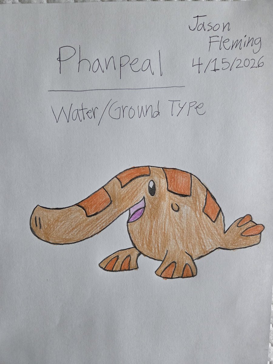 JasonFlemingAZ's tweet image. Here's some fakemon art I made of convergent forms for the Pokémon Phanpy and Donphan that are based on the Elephant Seal, which is a very interesting idea. Hope everyone likes them.
#Pokémon #fakemon #fakemonart 

Phanpeal - Water/Ground Type

Donpheal - Water/Ground Type