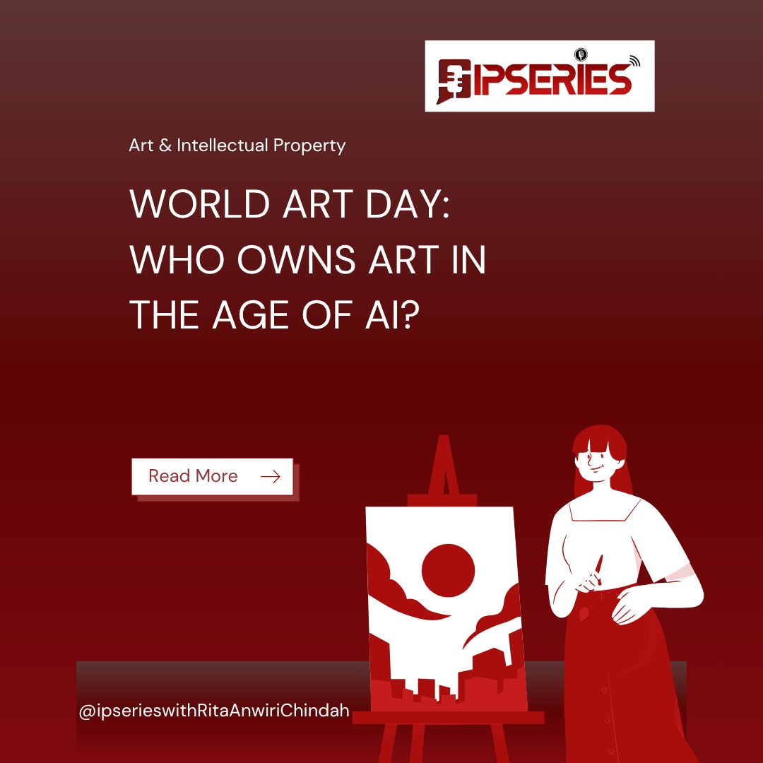 IPSERIES1's tweet photo. Do read today’s #IPSERIES to learn more who owns art in the age of AI  and share your thoughts. Kindly share this post and tag an artist today.

https://t.co/dphuSaVEPH

#worldartday https://t.co/UQC9SNRzR0