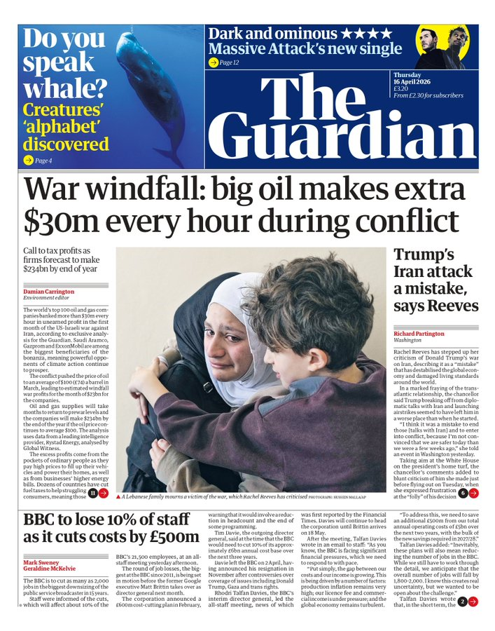 TheLastPersont2's tweet image. .
Big oil companies profit - while most people struggle to pay rising heating and travel costs...  🤦‍♀️

Time for a windfall tax, Rachel Reeves? 

#r4today #bbcbreakfast #GMB #PoliticsLive #C4News #Newsnight #bbcqt 
.