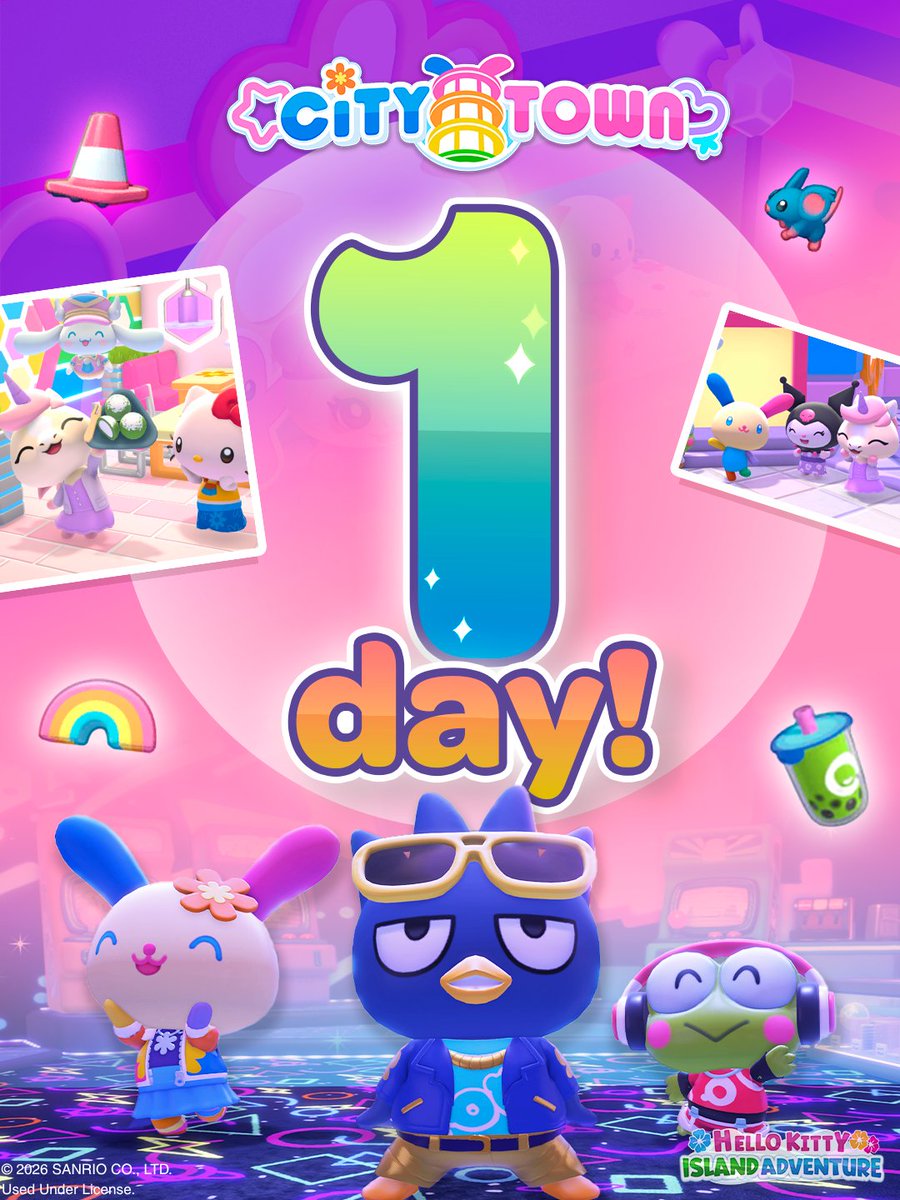 SunblinkGameDev's tweet image. 🛳️ City Town is calling! @HelloKitty Island Adventure’s City Town DLC arrives TOMORROW on Nintendo Switch, Nintendo Switch 2, Steam (PC), and PlayStation 5 ✨

#HelloKittyIslandAdventure #CityTown #HelloKitty #HKIA #NintendoSwitch #NintendoSwitch2 #Steam #PS5