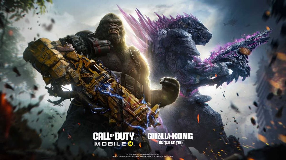 TheGamersTemple's tweet image. Call of Duty: Mobile Season 4 - Eternal Prison launches on April 22nd with Godzilla and King Kong joining the fight. #games #mobilegames #CallOfDuty gamerstemple.com/news/2026/04/1…
