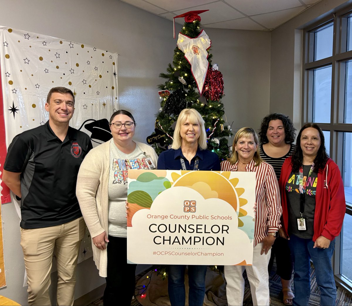 OCPScounselors's tweet photo. Congratulations to Elizabeth Stella from @eastriverhs_ocps on her selection as the @ocps_official high school Counselor Champion for March. She works to know her students well, tracks their progress towards graduation, and helps them plan for success after high school. https://t.co/gk8IUpep36