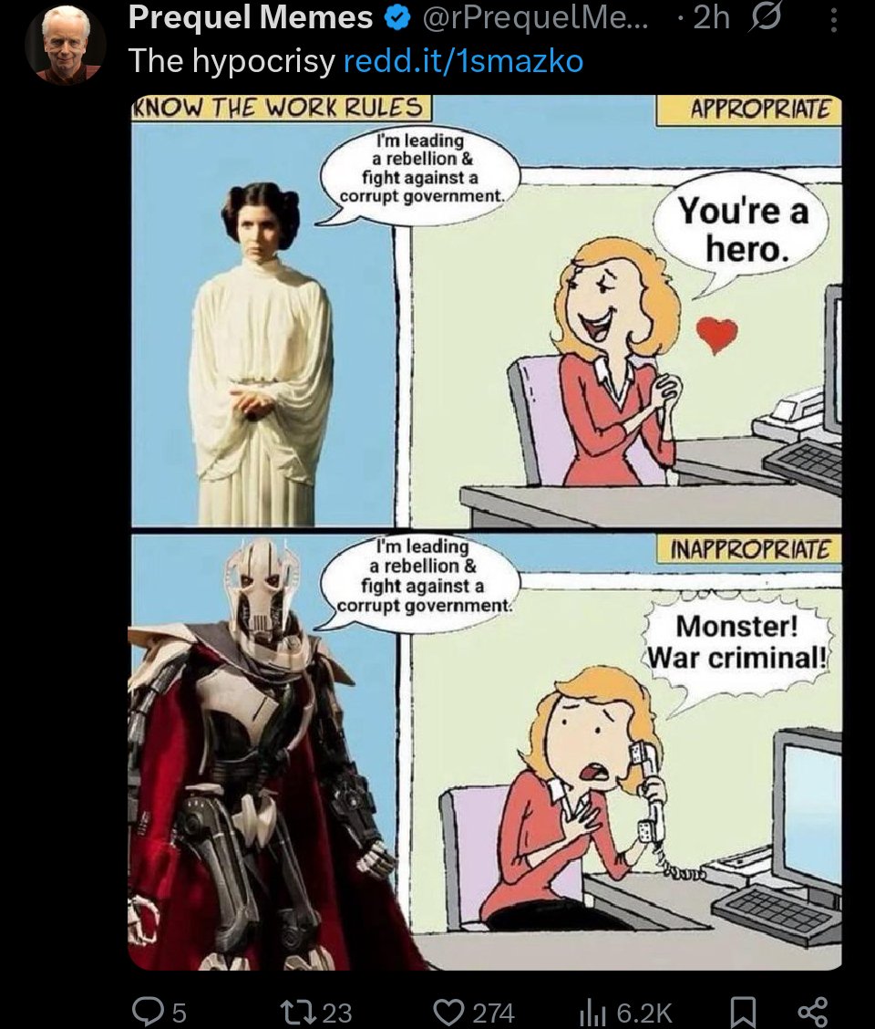 Star Wars Cringe tweet media