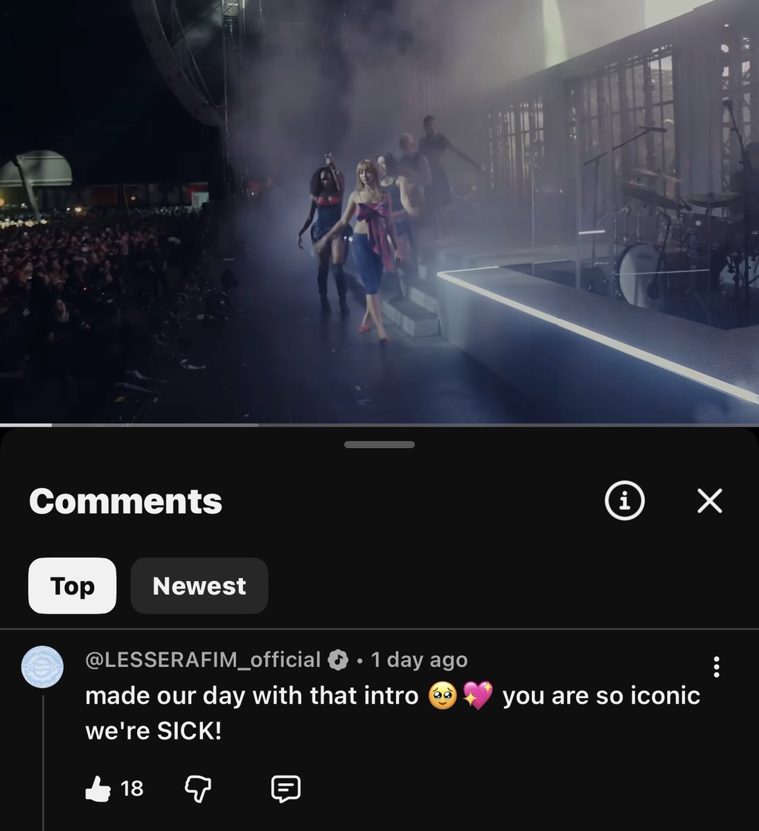 the thought of the girls seeing how loud the crowd got when crazy started playing i'm actually gonna cry 😭