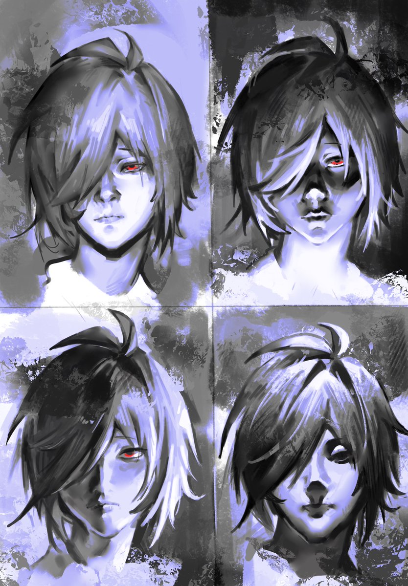 Can7bfi's tweet image. #deltarune #kris kris的四宫格