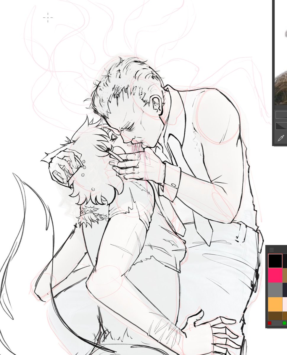 pineapplecasket's tweet image. Easterman yumeslop wip before I start a commission 🩷
Gross Easterman is best Easterman let me rub my face in his sweaty pits like a cat. One day I'll draw his evidence file.
#wip #outlasttrials #dreasterman #yumeship