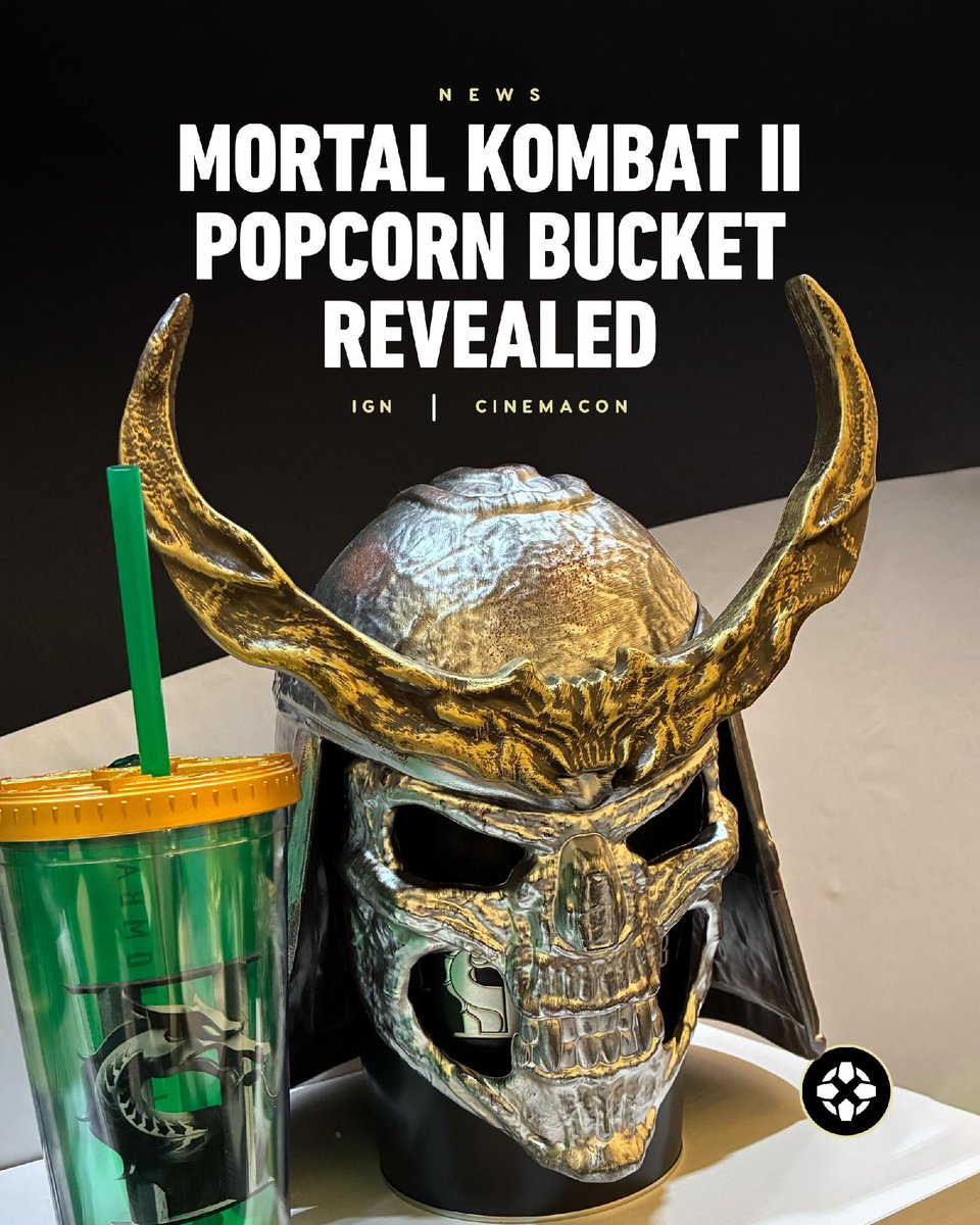 Check out the Mortal Kombat II popcorn bucket that's on display at #CinemaCon2026!