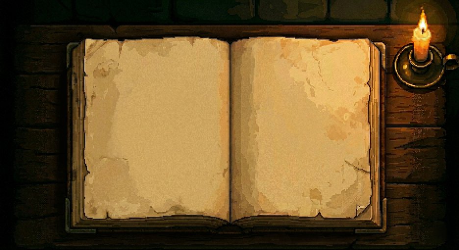 Studio_In_se's tweet photo. Since it’s a word game, a dictionary UI is a must! It’ll chronicle every spell and skill you discover.

言葉のゲームなら当然、辞書のUIも欠かせません！発見した魔法やスキルが綴られていきます。

#LOGOMANCY #PixelArt #ドット絵 #Aseprite https://t.co/tPwhNaR6ST