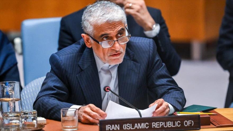 jpmasespanol's tweet photo. Baréin, Jordania, Qatar, Emiratos Árabes Unidos y Arabia Saudí, fueron demandados por Irán ante la ONU, por haber “actuado como cómplices de Israel y Estados Unidos en la guerra”, elevando la tensión regional; según el representante Amir Said Iravani. https://t.co/tO31SQl7Gs