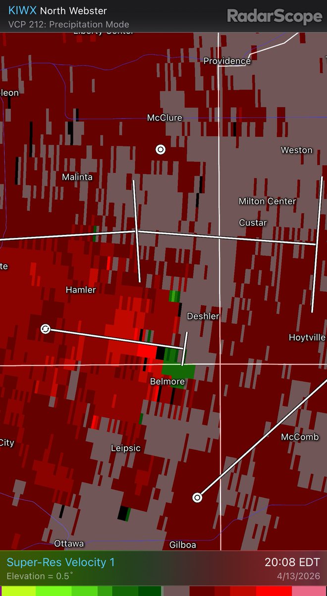MBeakas's tweet photo. @NWSIWX, did we have a brief spin up around Belmore this evening? https://t.co/SuQaj8K90R