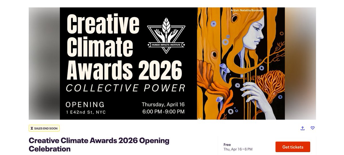 eventbrite.com/e/creative-cli…

#art #artist #creative #culture #climate
#collectivepower #climatesolution
#climatesolutions #artexhibition
#exhibition #localart #localartist
#internationalart #internationalsrtist
#immersive #immersiveexperience
#cashprize #activist #newyorkcity