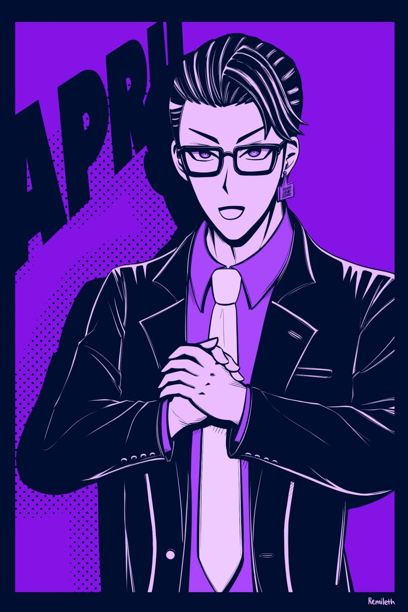 Remileth_'s tweet photo. April art! It's Yutaka Gotanda, the CEO of G&amp;O and passionate pioneer of XB gear! 
#TRIBENINEfanart #トラナイFA https://t.co/wxi72wDdpJ