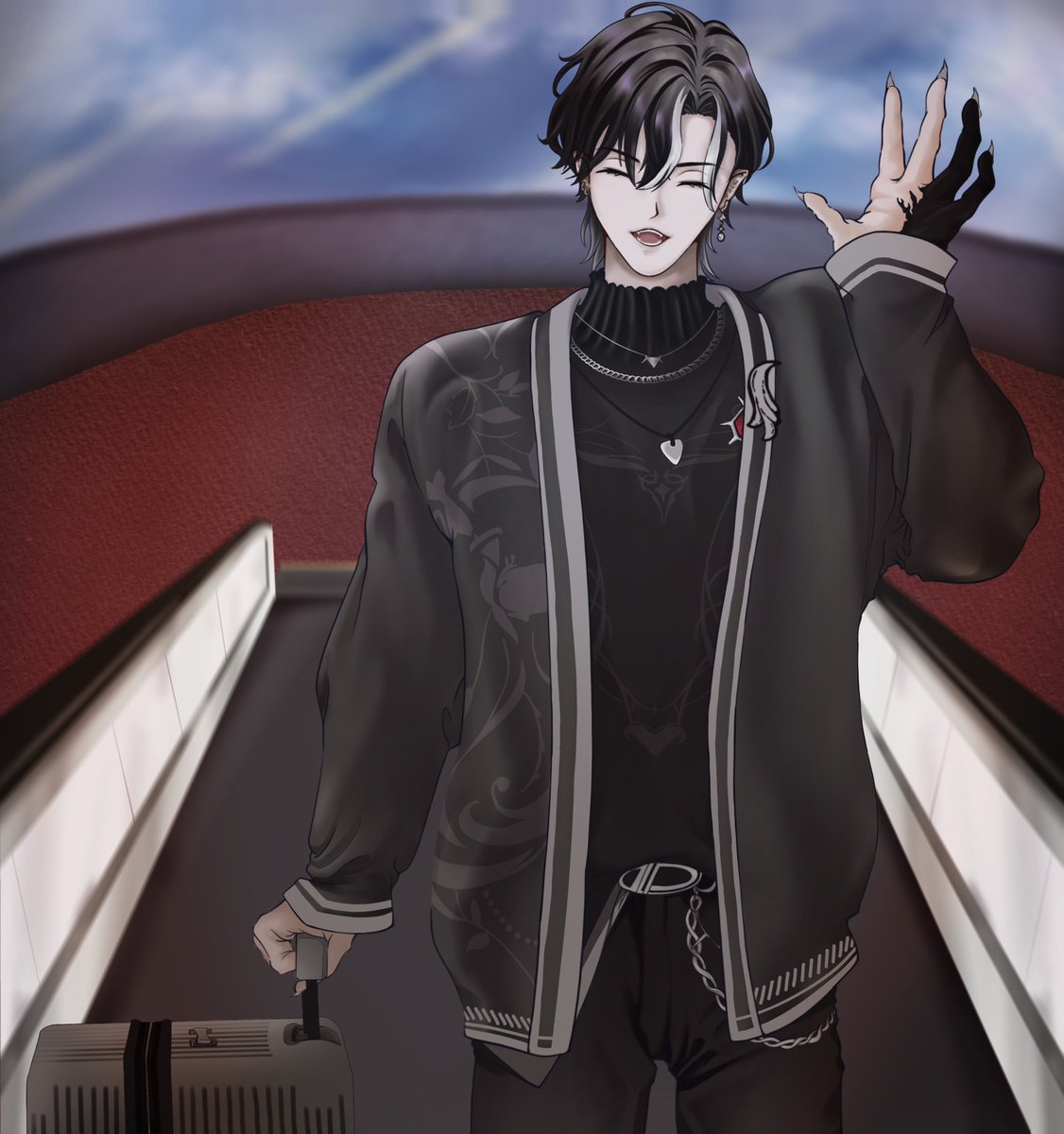 Sakuracat10's tweet image. I hope he has a safe trip 
 #Lunography