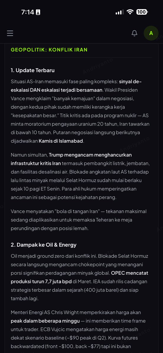 andricuanterus's tweet photo. Bitcoin menyentuh level $74K - $75K pagi ini.

Gua rasa market sudah mulai price in dengan kondisi war yang ada di middle east. https://t.co/BcOzBh01aH