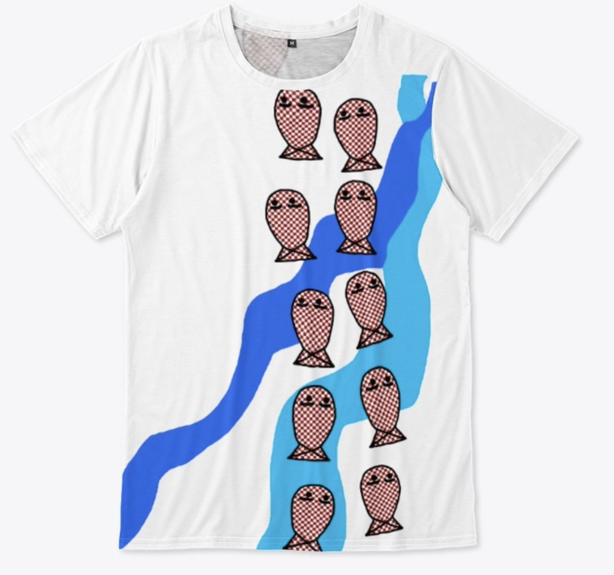 CindyPODArtBlog's tweet image. liminaldragonfly.com/listing/checke… #fishies #animalart #minimalist #tshirt