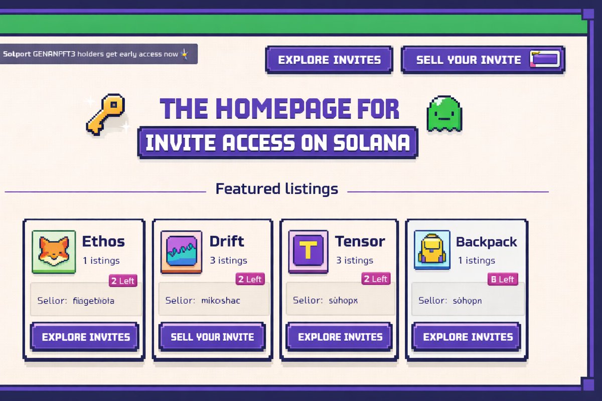 Keylist_App's tweet photo. If Access Is Valuable, It Shouldn’t Stay Trapped In Side Channels. 🪪
Keylist Brings Invites Into The Open With Visible Pricing, Direct Buy Paths, And A Front Page For People Who Move On Timing.
Entry Has A Homepage Now. #keylist #Solana #InviteAccess https://t.co/9FW2qKadov