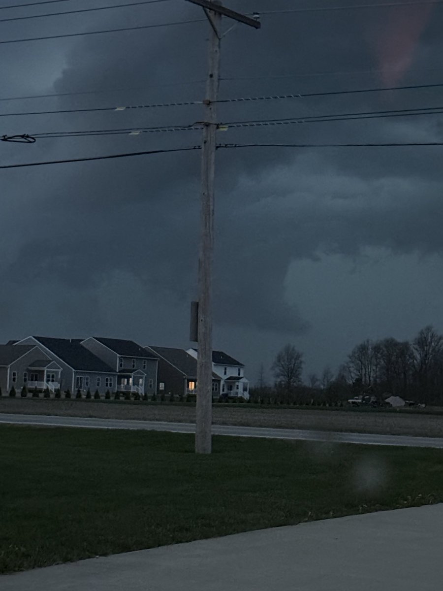 Bowling Green, OH. 

<a href="/NWS/">National Weather Service</a> <a href="/NWSSPC/">NWS Storm Prediction Center</a> <a href="/NWStornado/">NWS Tornado</a> 

Possible funnel/Lowering Scud, WEST of Bowling Green, Ohio. Picture taken at 8:16pm. 4/13/26.