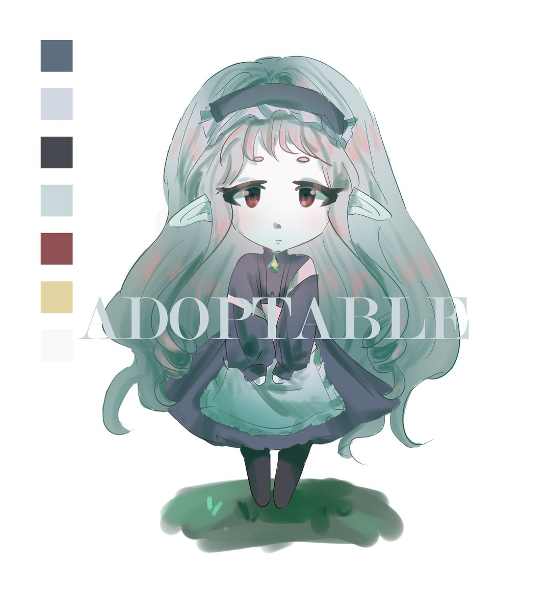 rintaro2406's tweet photo. Auction link in the comments #illustration #adoptable #adopt #art #ychcommission #chibi https://t.co/4A3yae4AGj