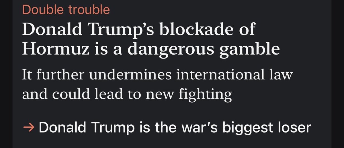 PhumlaniMMajozi's tweet image. .@TheEconomist criticises everything Trump does with respect to Iran. They never criticise Iran. Disgraceful what’s going on in those offices in London. #iranwar #macro #geopolitics