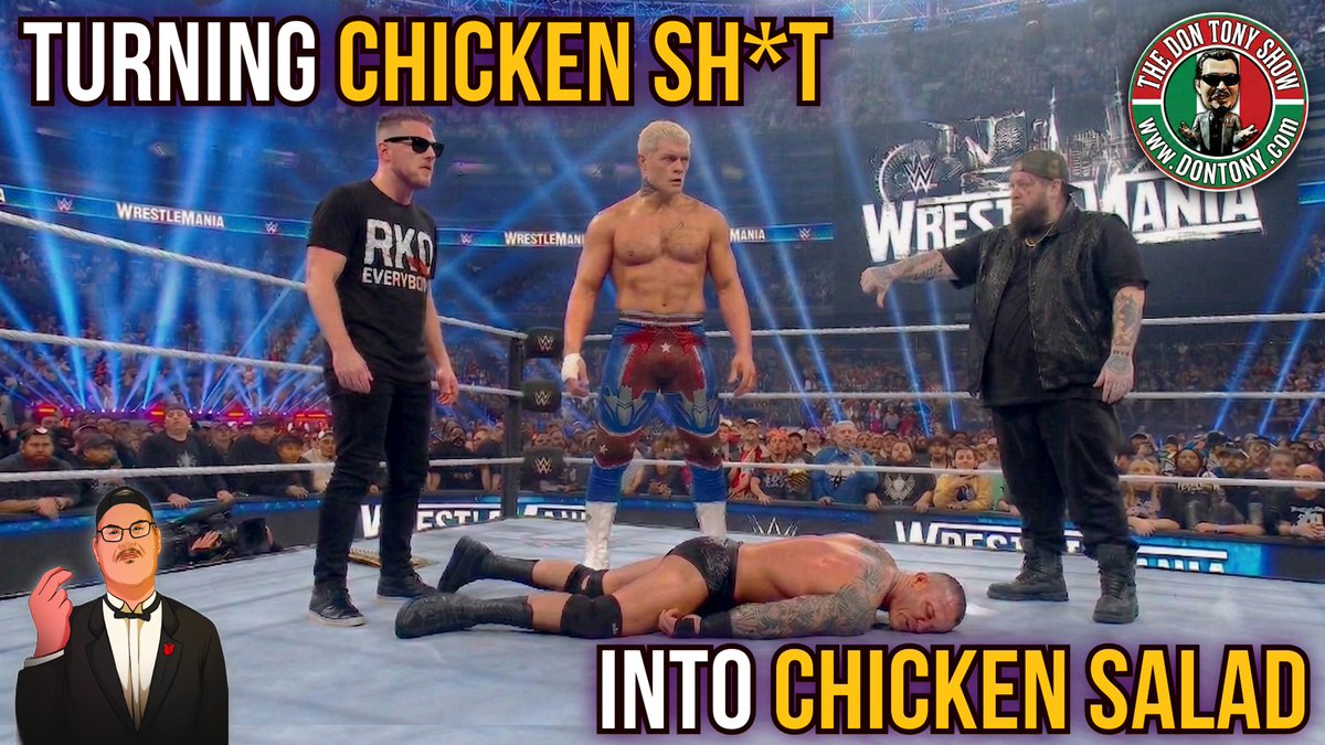 DonTonyD's tweet photo. Monday night tradition since 2003 is live on YouTube tonight right after #WWERAW. We'll attempt to turn the Pat McAfee WWE chicken shit into chicken salad (This will be fun). Plus news, RAW review, WM42 Betting Odds &amp; more   https://t.co/ySK3Ouqgzs. Topics scheduled is posted. https://t.co/c3EaPc0c5w