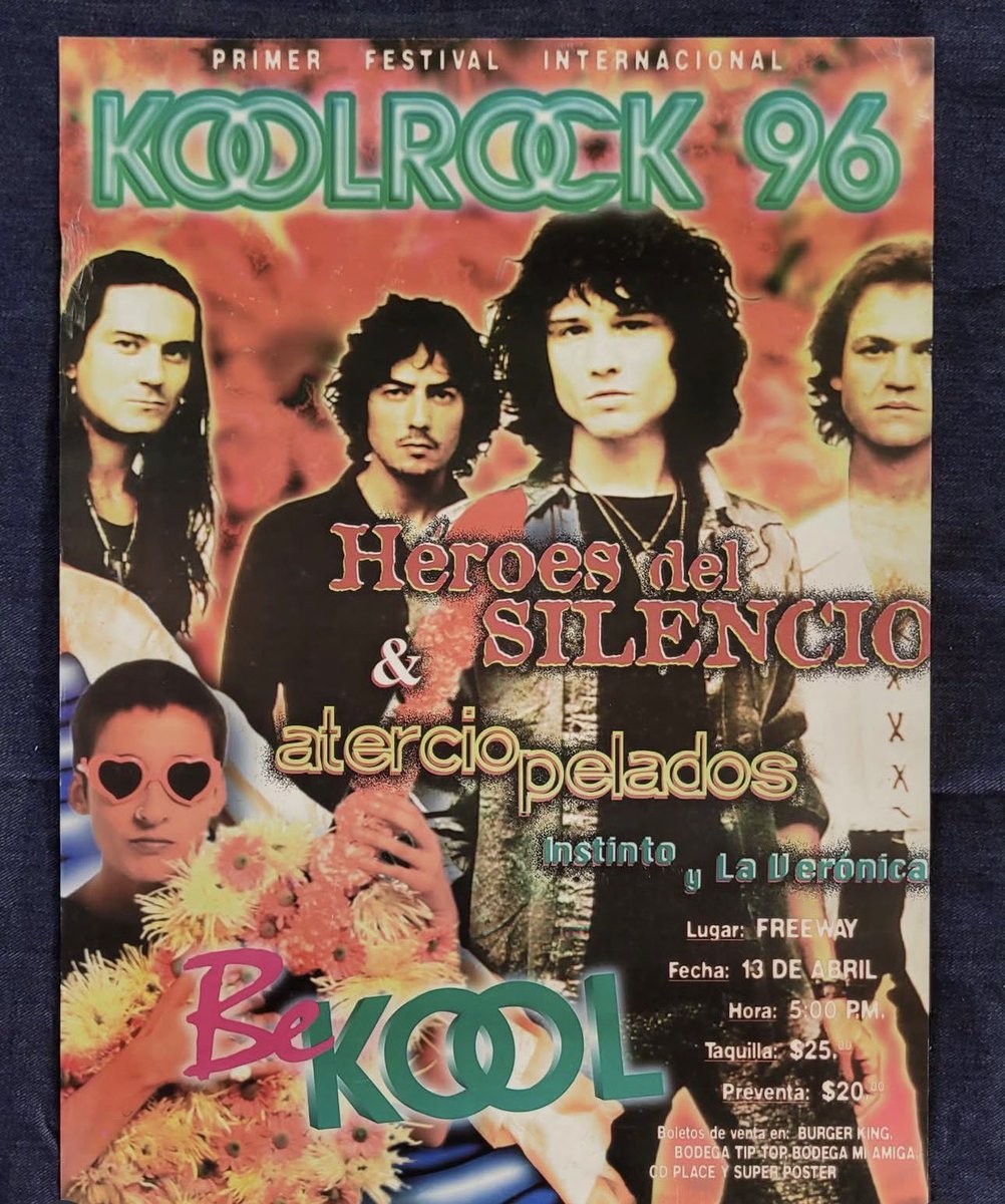 MeliNotts's tweet photo. Hace 30 años por $20 podías ir a un concierto de Héroes y Aterciopelados, sin VIP, al aire libre y en el centro de la ciudad. https://t.co/GgkylWU7zc