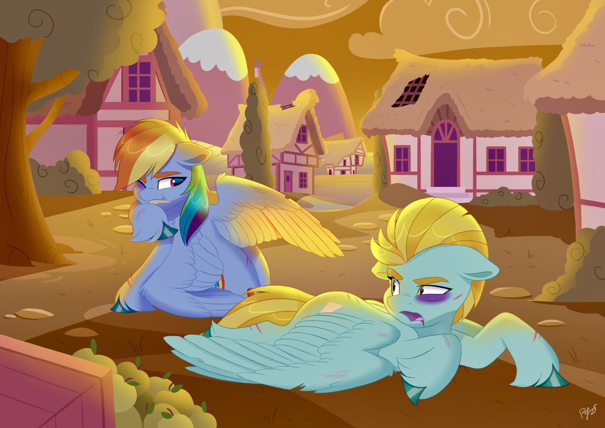 ArtHaruhi's tweet image. I thought it would be fun to repost this series of old comms
Seems a little story!

#mlp #mylittlepony