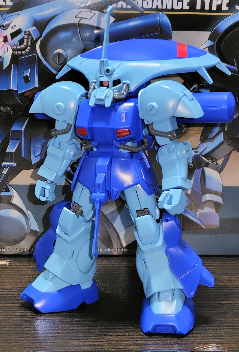 tomoakiplus's tweet photo. アイザック完成〜
レドームがついてる頭部が特徴的ですね
設定通り、キットもベースがハイザックなので色分けとか可動域はイマイチですね
でもしっかり特徴捉えてて満足です

＃ガンプラ
#ガンプラ好きと繋がりたい
#ガンプラの画像を貼るとRTされると聞いて
#機動戦士ガンダムZZ https://t.co/6Y8FONLlro