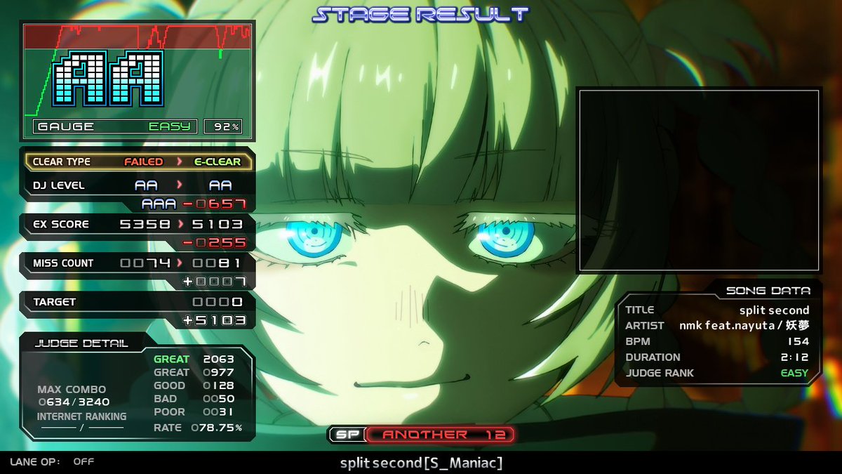 29niratama's tweet photo. NORMAL
st4
SYNCHRO BUSTER [Scarlet]

EASY
st4
Nyan-Nyan Naughty Night [Aerlie]
Scylla [Abusive]
split second [S_Maniac]

連日 https://t.co/lpDfaINmga