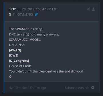TheRubberDuck79's tweet image. remember Donald Trump's perfect phone call with Zelenskyy where he talked about the #Crowdstrike report

You didn't think the plea deal was the end did you?
Q

#AwanBrothers #SethRich