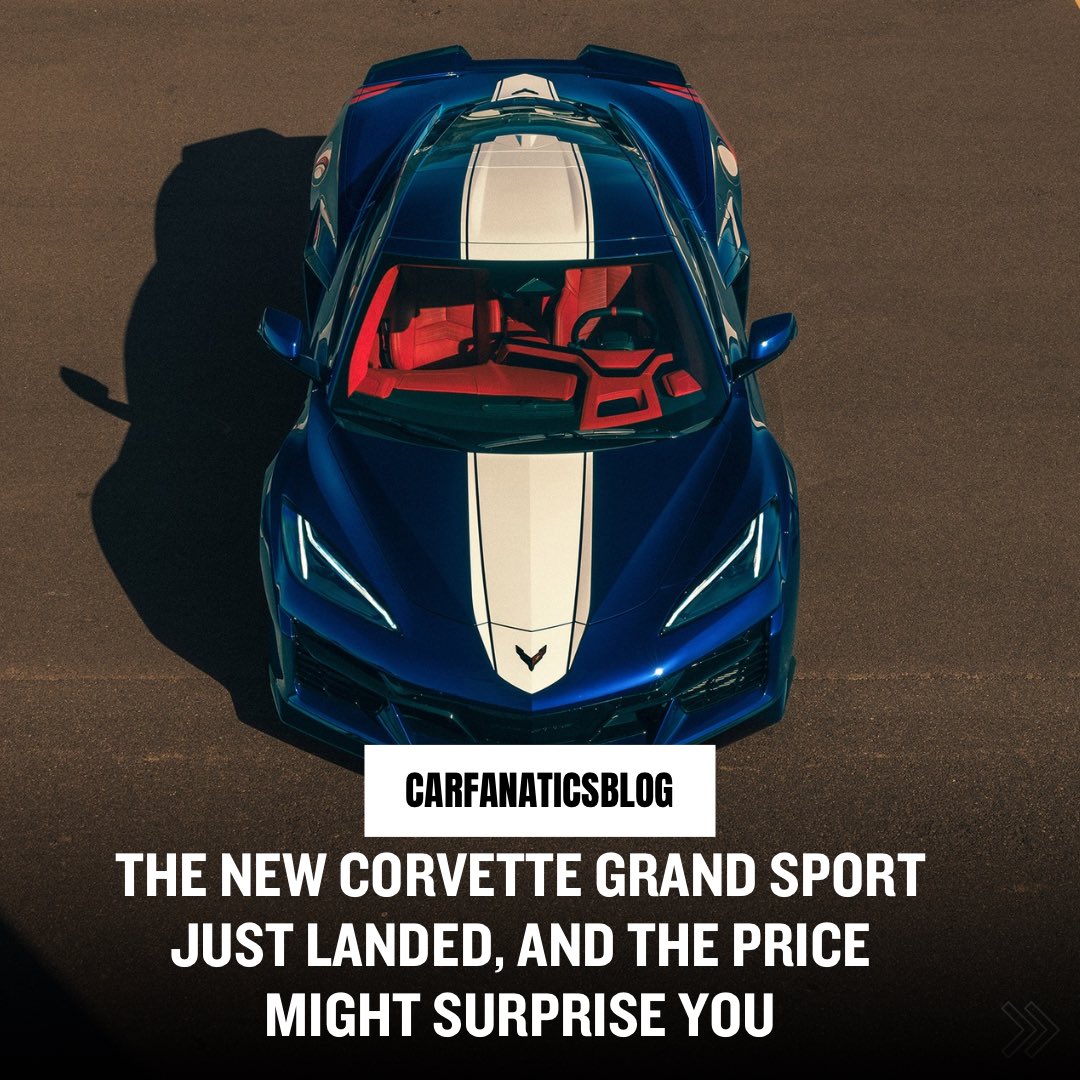 Chevrolet’s new Corvette Grand Sport starts at $88,495 with 535 horsepower, while Grand Sport X opens at $112,195 and delivers 721 horsepower. Both arrive this summer as C8’s final nameplates. 

carfanaticsblog.com/2026/04/13/202…