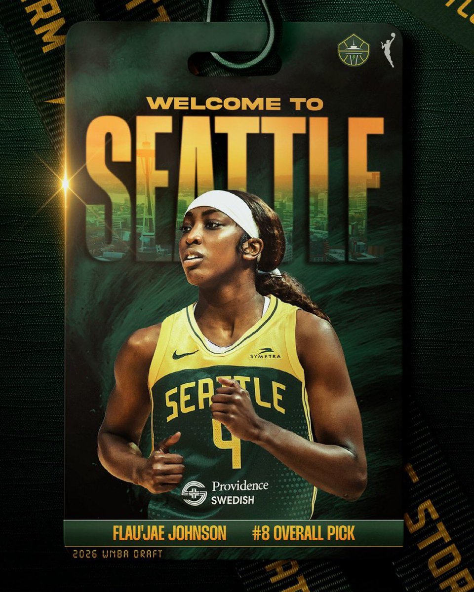 CJFWrites's tweet image. BREAKING: The #SeattleStorm have traded the 16th pick (Martina Suarez) and a 2028 second-round pick to the #GoldenStateValkyries for #LSU star and the 8th pick, Flau’Jae Johnson.
#WNBADraft