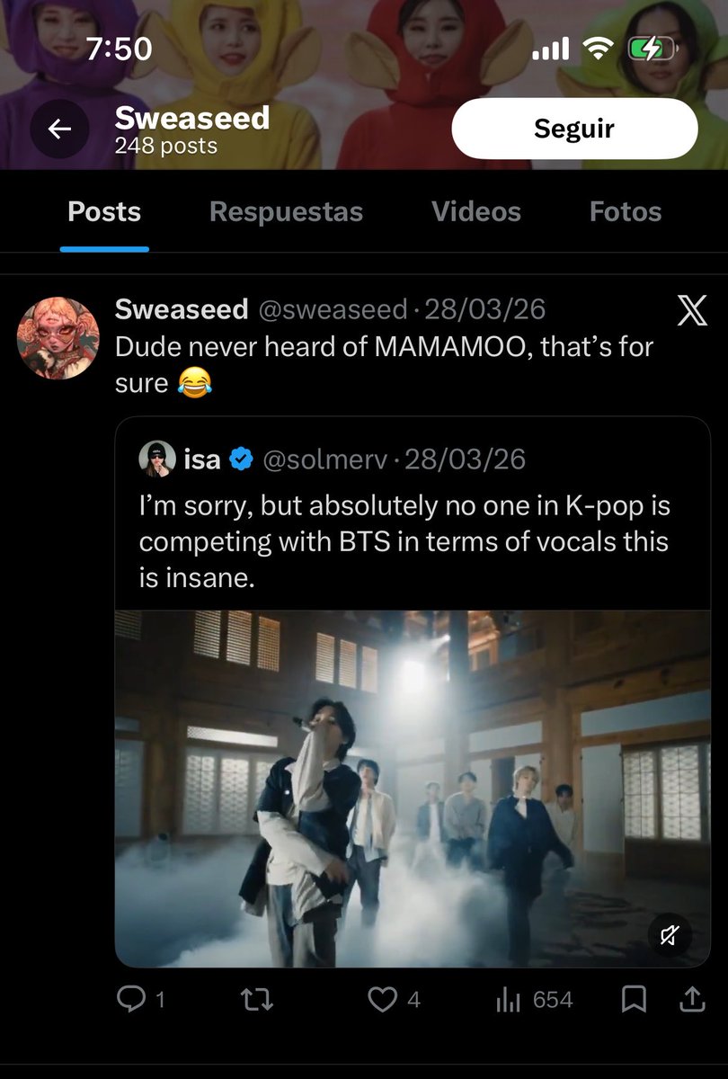 dani VERÁ A BTS tweet media