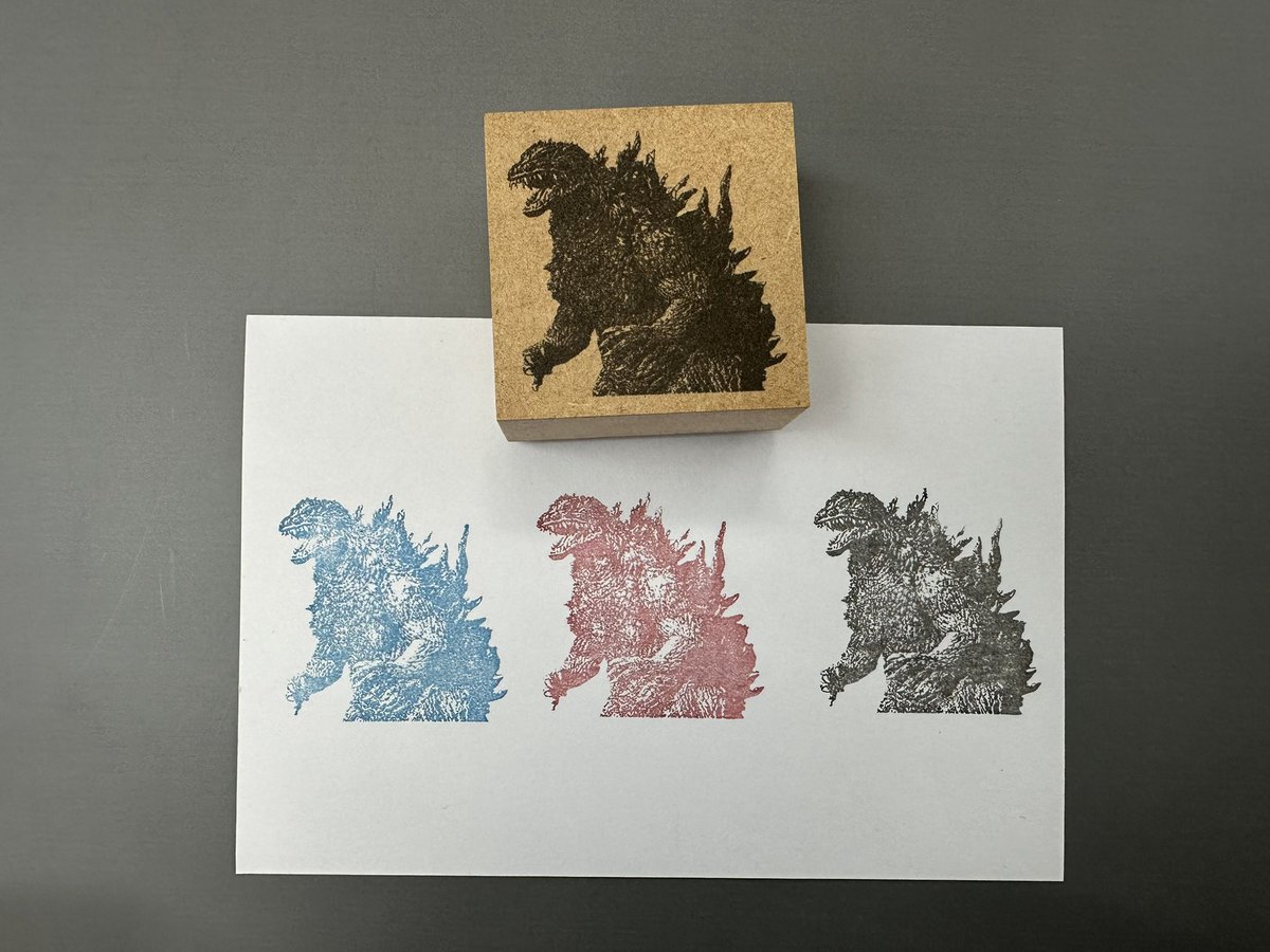 c_insho's tweet photo. GODZILLAのスタンプ入荷しました♪中日印章中日ビル店🎵イオンモール長久手店🎵
ららぽーと 愛知東郷店🎵にて発売中
#スタンプ
#ゴジラ https://t.co/6num7XI6d9