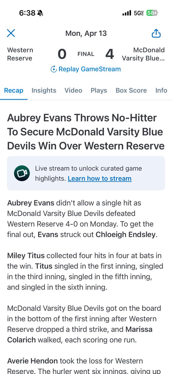 Aubrey Evans tweet media