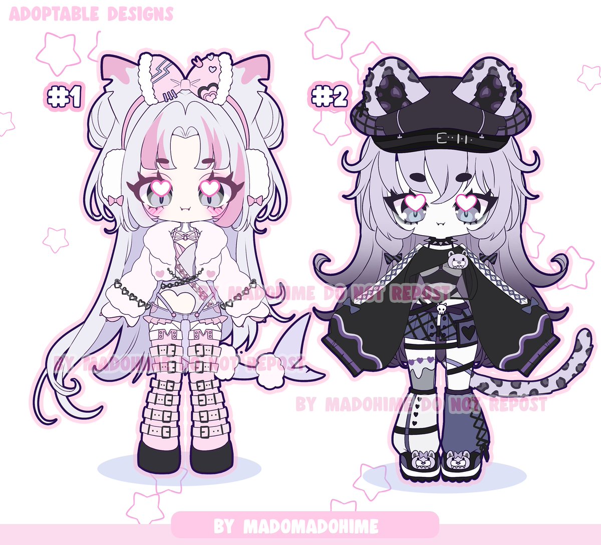 madomadohime's tweet image. ❤️#10 Chibi Adoptable batch❤️

Price: 50 USD each

~Likes and shares are appreciated~

[info👇] 

-The owner gets:-
Full &amp;amp; exclusive rights
Use the design as a PNG asset
#toyhouse #adoptabledesign