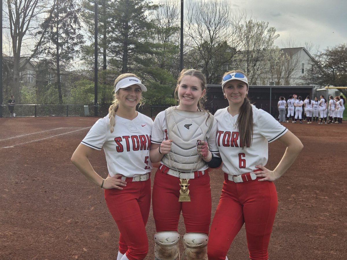 SStormsoftball's tweet image. Congrats to our 3 players of the game @KayRumachik2027 with a perfect game  @RyleighFagan92 and @ahauser2027 with their first career varsity HR's Roll Storm! #opportUNITY