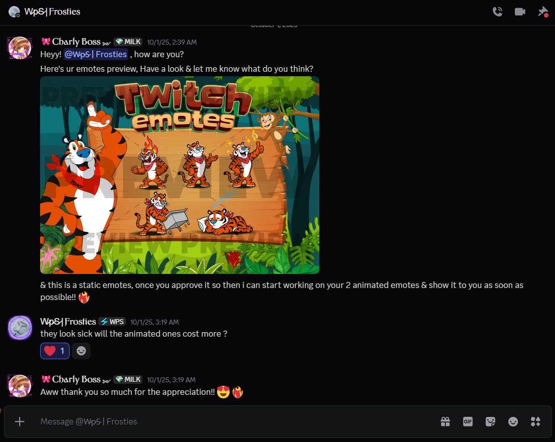 charlyBoss927's tweet image. Does anyone need a #customise #emotes for #twitch #kick environment? Then I'm available to do that DM now!💌 #3dmodeling #characterdesign #illustration #logos #banner #emote #thumbnail #twitchstreamer #KateGate #ArtistOnTwitter #GraphicDesigner #editor #VFX #gamers #animationart