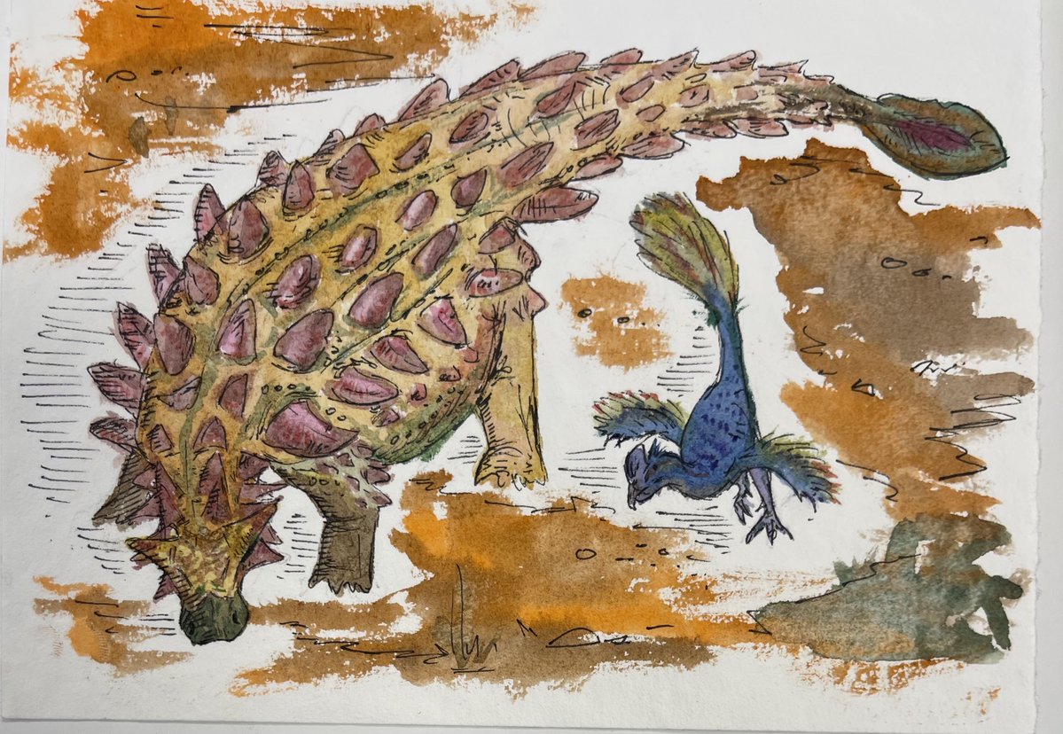 SpinoStan2's tweet image. A little friend 

#dinosaurs #paleoart