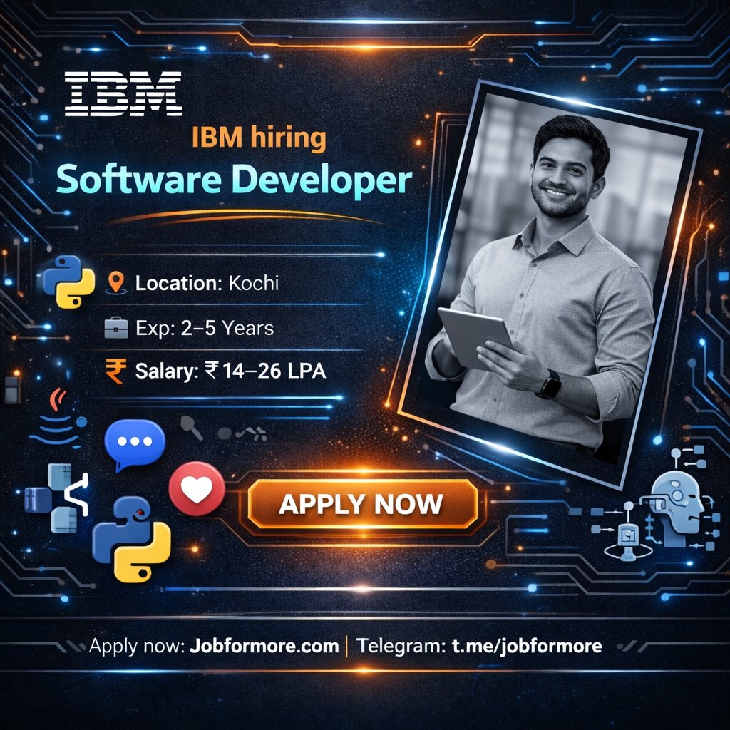 jobformore's tweet image. 🤖 Software Dev @ IBM!

📍 Kochi

🎓 Bachelor's 2-5 Yrs

🔥 Python + AI Microservices

💰 INR 14–26 LPA

S2P Automation! ⚙️

#IBM #SoftwareDev #KochiJobs #Jobformore

Apply: tr.ee/qQTQo3