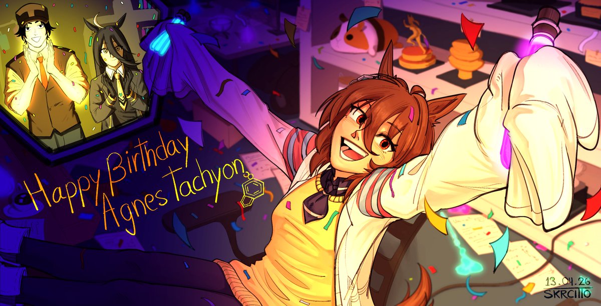 skrcitto's tweet photo. Happy birthday Agnes Tachyon 🐴🧪
#ウマ娘 #アグネスタキオン生誕祭2026 https://t.co/BCEw6piX92