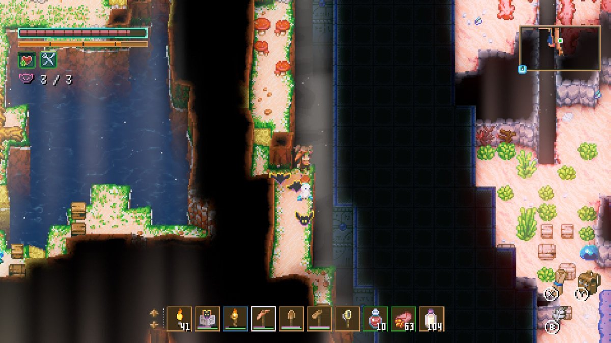 ベチョベチョ円のもっと外側に更に円で閉じ込められてるの知って震えてる…あっちの可愛らしい世界に行くためにあのでっかいムカデ倒すんか…？