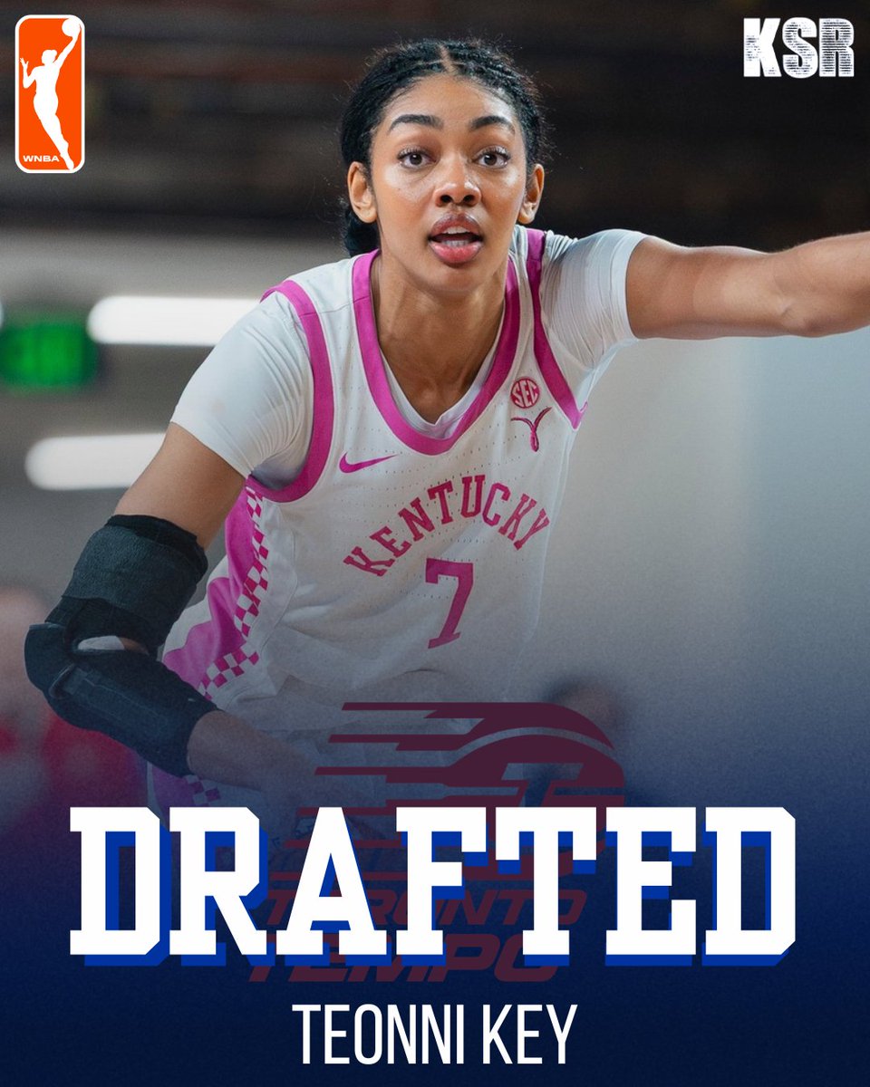 Teonni Key is going to the Toronto Tempo with the 22nd overall pick in the WNBA Draft!

on3.com/teams/kentucky…