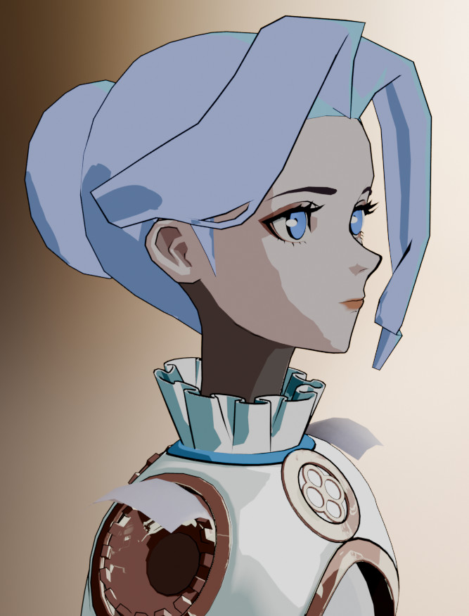 X32Lapis's tweet photo. Taking a month off work. But I still want to make characters

Trying my hand at Anime style following concept by Hans Chen. 

Still early work in progress

#blender #b3d #3D #Anime https://t.co/4JyUByB0ww