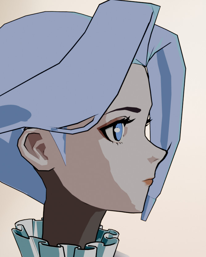 X32Lapis's tweet photo. Taking a month off work. But I still want to make characters

Trying my hand at Anime style following concept by Hans Chen. 

Still early work in progress

#blender #b3d #3D #Anime https://t.co/4JyUByB0ww