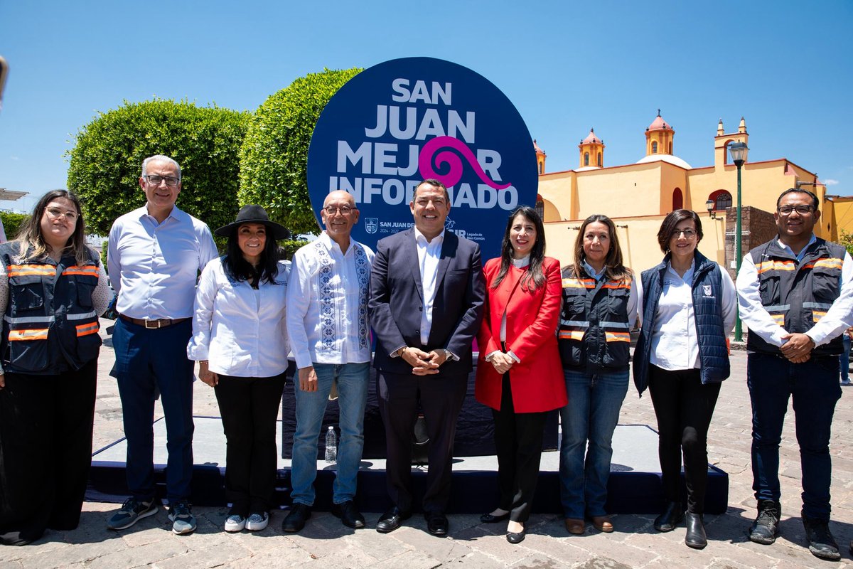 PresidenciaSjr's tweet photo. Para la conservación y rehabilitación de siete inmuebles que se encuentran la Zona de Monumentos Históricos del municipio de San Juan del Río, entre otras acciones, el Gobierno Municipal, presidido por el alcalde Roberto Cabrera Valencia, ha destinado más de 25.5 millones de pesos.

Los trabajos abarcan inmuebles como el Portal del Diezmo, la Capilla de El Calvario, el Museo Panteón de la Santa Vera Cruz, el Beaterio de Nuestra Señora de los Dolores, la Parroquia de Santo Domingo, el Edificio del Centro Histórico y Cultural y la recién rehabilitada Parroquia de San Juan Bautista.

El monto de la inversión fue dada a conocer en el Programa Informativo “San Juan Mejor Informado”, donde también se anunció que el Gobierno Municipal recibirá 3 millones 150 mil pesos del Programa de Apoyo a las Ciudades Mexicanas Patrimonio Mundial, para la primera etapa de la rehabilitación del Templo de San Juan de Dios y la Capilla de Jesusito de la Portería.

#LegadoDeBienComún